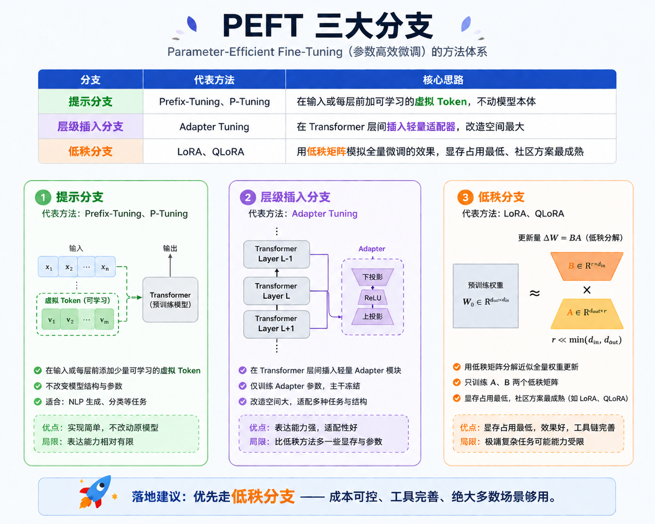 PEFT 三大分支